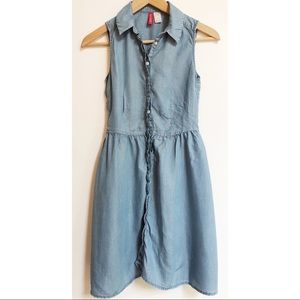 Denim mini dress